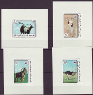 WWF Mauritanie Goats Autriche Ostrich Antilope - Unused Stamps