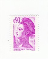 Liberté 0fr90 Violet YT 2242d En GOMME MATE. Pas Courant, Voir Le Scan. Cote YT : 2 €, Maury N° 2247b : 2.50 €. - Unused Stamps