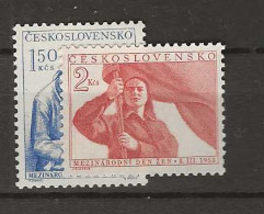 1953 MNH Tschechoslowakei, Mi 790-91 Postfris** - Nuevos