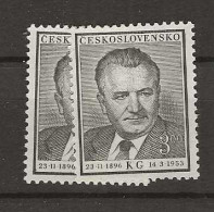 1953 MNH Tschechoslowakei, Mi 793-94 Postfris** - Unused Stamps