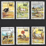 NIGER...." 1981..".....ANIMAL SET OF 6.......VFU... - Gibier