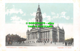 R467206 Portsmouth. Town Hall. F. F. Postcard - Welt