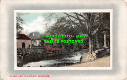 R467222 Clapham. River And Old Cross. James Camm. Post Office - Welt