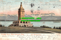 R467225 Grusse Vom Starnberger See. Der Bismarckturm. Hofkunstanstalt Otto Henni - Welt