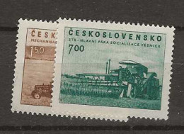 1953 MNH Tschechoslowakei, Mi 806-07 Postfris** - Ungebraucht