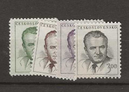 1953 MNH Tschechoslowakei, Mi 808-11 Postfris** - Unused Stamps