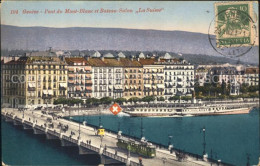 11754846 Geneve GE Pont Du Mont Blanc Et Bateau Salon La Suisse Geneve - Sonstige & Ohne Zuordnung