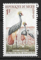 NIGER...." 1959..".....BIRD.....GRUES COURONNEES....SG100........MNH..... - Kranichvögel