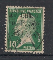 GRAND LIBAN - 1924-25 - N°YT. 39 - Type Pasteur 0pi50 Sur 10c Vert - Oblitéré / Used - Usati