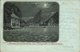 11754337 Vierwaldstaettersee SZ Tellsplatte Im Mondschein  Brunnen - Other & Unclassified