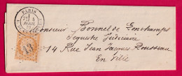 N°59 PARIS ETOILE 13 R DE LA TACHERIE POUR PARIS LETTRE - 1849-1876: Klassieke Periode