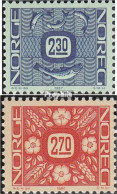 Norwegen 963-964 (kompl.Ausg.) Postfrisch 1987 Ziffernzeichnung - Ongebruikt