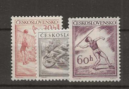 1953 MNH Tschechoslowakei, Mi 823-25 Postfris** - Ungebraucht