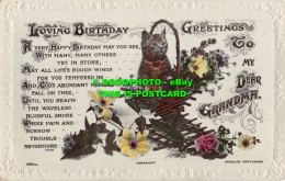 R467659 Loving Birthday Greetings To My Dear Grandma. J. Beagles. RP - Monde