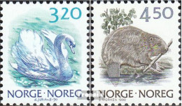 Norwegen 1038-1039 (kompl.Ausg.) Postfrisch 1990 Natur - Nuovi