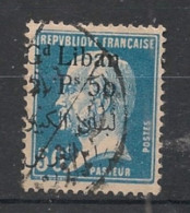 GRAND LIBAN - 1924-25 - N°YT. 43 - Type Pasteur 2pi50 Sur 50c Bleu - Oblitéré / Used - Gebruikt