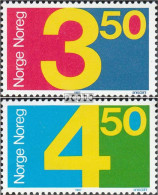 Norwegen 961-962 (kompl.Ausg.) Postfrisch 1987 Ziffernzeichnung - Ongebruikt