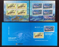 Moldova 2024  Europa CEPT Underwater Flora And Fauna  2Sheets**MNH + Booklet - Moldova