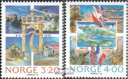 Norwegen 1042-1043 (kompl.Ausg.) Postfrisch 1990 Besetzung Norwegens - Nuevos