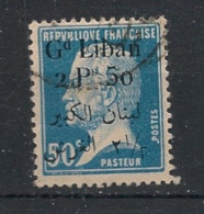GRAND LIBAN - 1924-25 - N°YT. 43 - Type Pasteur 2pi50 Sur 50c Bleu - Oblitéré / Used - Gebraucht