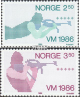 Norwegen 940-941 (kompl.Ausg.) Postfrisch 1986 Biathlon WM Oslo - Ongebruikt