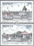 Norwegen 1064-1065 (kompl.Ausg.) Postfrisch 1991 Kristiansand - Neufs