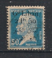 GRAND LIBAN - 1924-25 - N°YT. 43 - Type Pasteur 2pi50 Sur 50c Bleu - Oblitéré / Used - Gebruikt