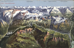 11751556 Klausenstrasse Graubuendner Berge Und Gotthard Gruppe Panorama Klausens - Sonstige & Ohne Zuordnung