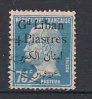 GRAND LIBAN - 1924-25 - N°YT. 44 - Type Pasteur 4pi Sur 75c Bleu - Oblitéré / Used - Used Stamps