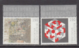 2014 Liechtenstein  Art JOINT ISSUE Singapore Complete Set Of 2 MNH @ BELOW FACE VALUE - Nuevos