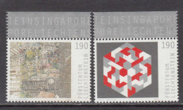 2014 Liechtenstein  Art JOINT ISSUE Singapore Complete Set Of 2 MNH @ BELOW FACE VALUE - Neufs