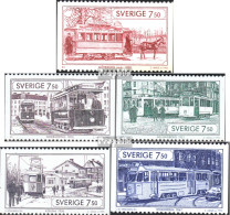 Schweden 1889-1893 (kompl.Ausg.) Postfrisch 1995 Straßenbahnen - Neufs