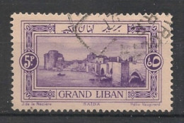 GRAND LIBAN - 1925 - N°YT. 60 - Saida 5pi Violet - Oblitéré / Used - Usati