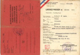 LAISSEZ PASSER ALLIE Gouvernement Militaire FRANCAIS AUTRICHE Innsbruck Année 1946 ( Personne De Noisy Le Grand ) - Documentos