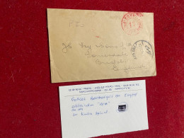 LETTRE 1934 EGYPTE - FORCES BRITANNIQUES -  OBLITÉRATION RETA SUR TIMBRE SPÉCIAL - Storia Postale