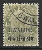 INDIA.." GWALIOR..".....KING GEROGE V..(1910-36.).....4a......SG72.....CDS....VFU. - Gwalior