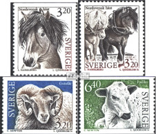 Schweden 1804-1807 (kompl.Ausg.) Postfrisch 1994 Haustiere - Unused Stamps