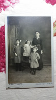 Photo GRAND FORMAT CDV -  GROUPE  D  ENFANTS AVEC UNE FEMME -   PHOTO VIEL COULOMMIERS - Old (before 1900)