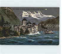 11748136 Chateau Chillon Dents Du Midi Au Clair De Lune Chillon - Other & Unclassified