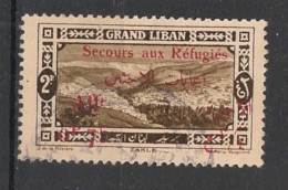 GRAND LIBAN - 1926 - N°YT. 69 - 0pi75 Sur 2pi Sépia - Oblitéré / Used - Used Stamps