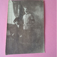 Soldat Artilleur Avec Sa Femme - Clichy Le 5 Octobre 1916 R. Constantin à Son Frère Jules Carte Retaillée - Krieg, Militär