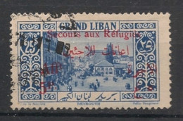 GRAND LIBAN - 1926 - N°YT. 74 - 5pi Sur 25pi Bleu - Oblitéré / Used - Gebraucht