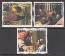 2009 Sovereign Military Order Of Malta Art From The Louver Museum Paris Paintings Complete Set Of 2 MNH @ 50% Face Value - Malta (Orde Van)