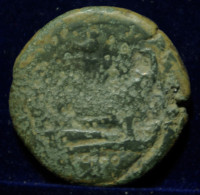 87  -  BONITO  AS  DE  JANO - SERIE SIMBOLOS -   PAJARO ( TORTOLA ) - MBC - Republiek (280 BC Tot 27 BC)