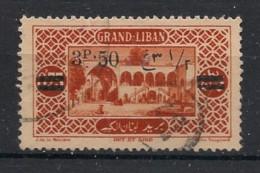 GRAND LIBAN - 1926 - N°YT. 75 - 3pi50 Sur 0pi75 Brun-orange - Oblitéré / Used - Usados