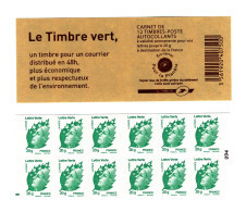 Carnet Beaujard "Le Timbre Vert" YT 604-C1 Avec Repère électronique Vert à Gauche. Superbe, Voir Le Scan. SOUS FACIALE. - Libretti