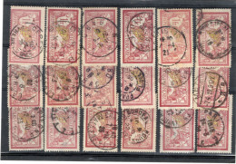 France Type Merson 18 Timbres Pour Recherches - 1900-27 Merson