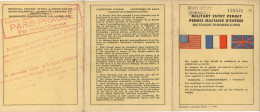 PERMIS MILITAIRE D ENTREE ( Passeport / Passport ) Train / Cheminot / Paris Prague Par L'orient Express - Documents