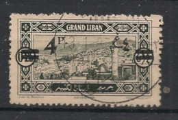GRAND LIBAN - 1926 - N°YT. 76 - 4pi Sur 0pi25 Vert-noir - Oblitéré / Used - Gebraucht