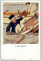 10321911 - Humor Sign. Alfred Werner Yacht Postkarten Serie II AK - Vela